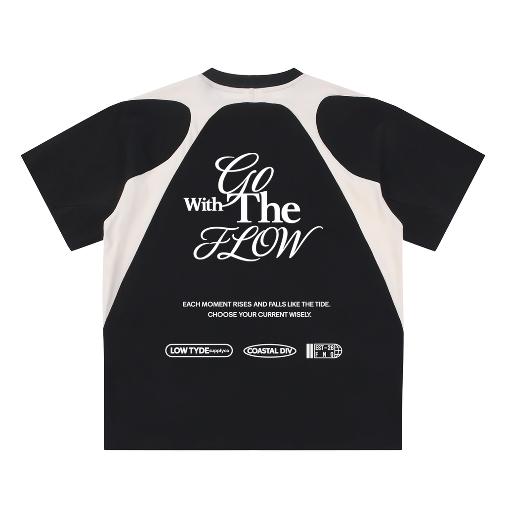 GO WITH THE FLOW - Panel tee