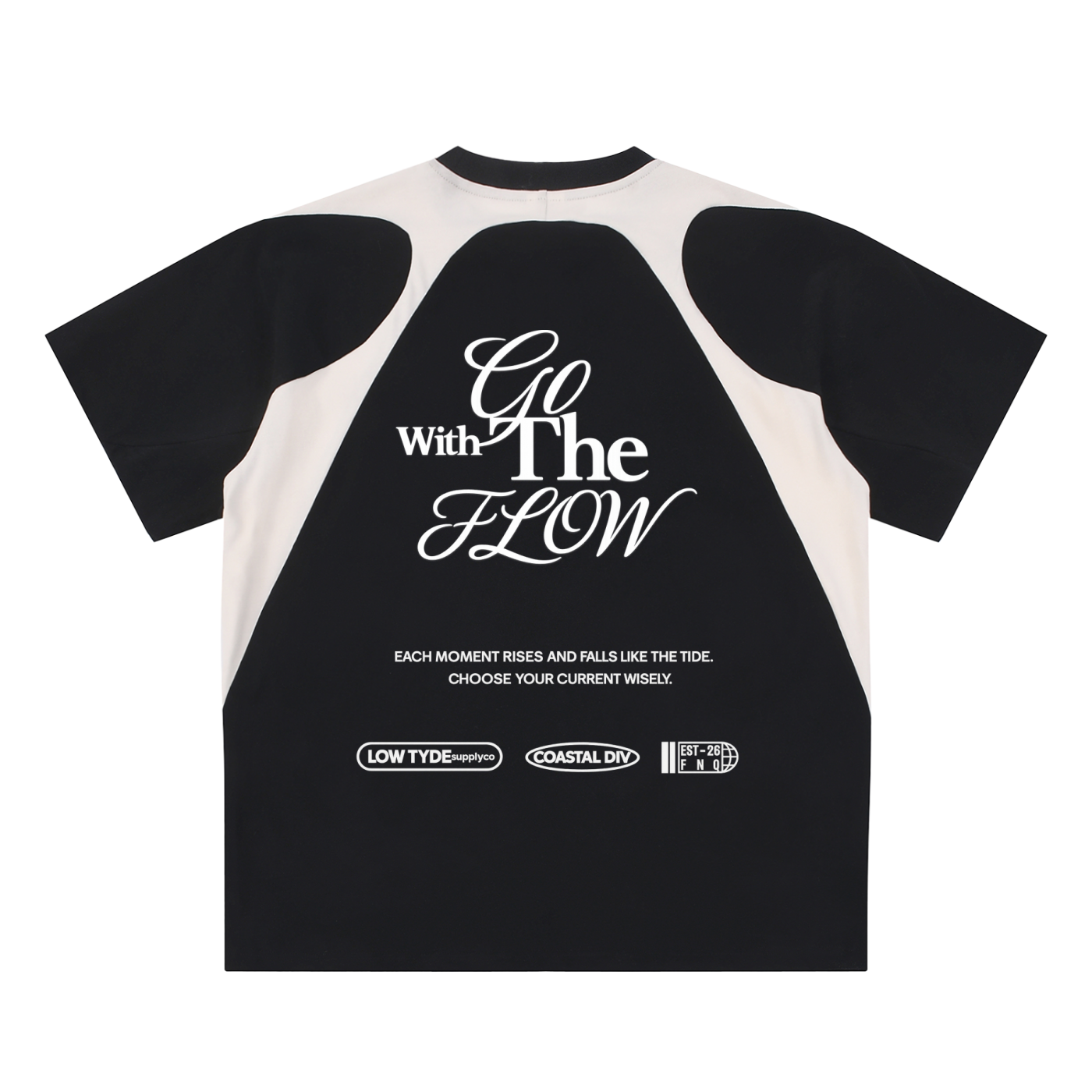 GO WITH THE FLOW - Panel tee