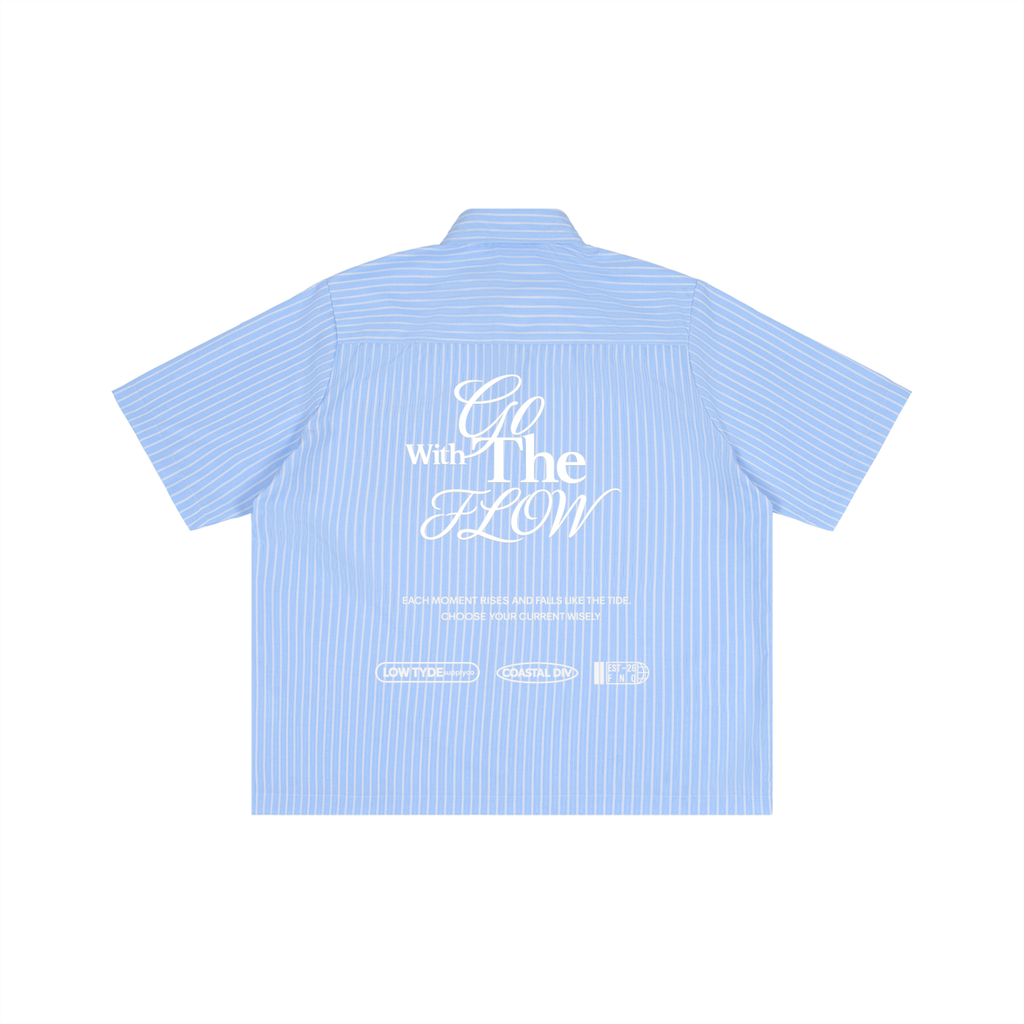 Low Tyde - striped Boxy button-up